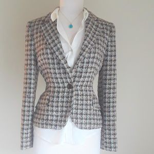 COPY - NWT! Wool and cotton tweed blazer